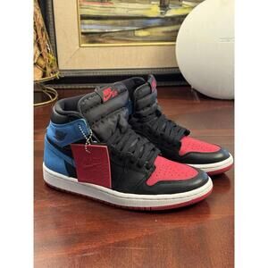 Size-6.5 Nike Air Jordan Retro 1 High OG UNC to CHICAGO NC Blue Red CD0461-046 W